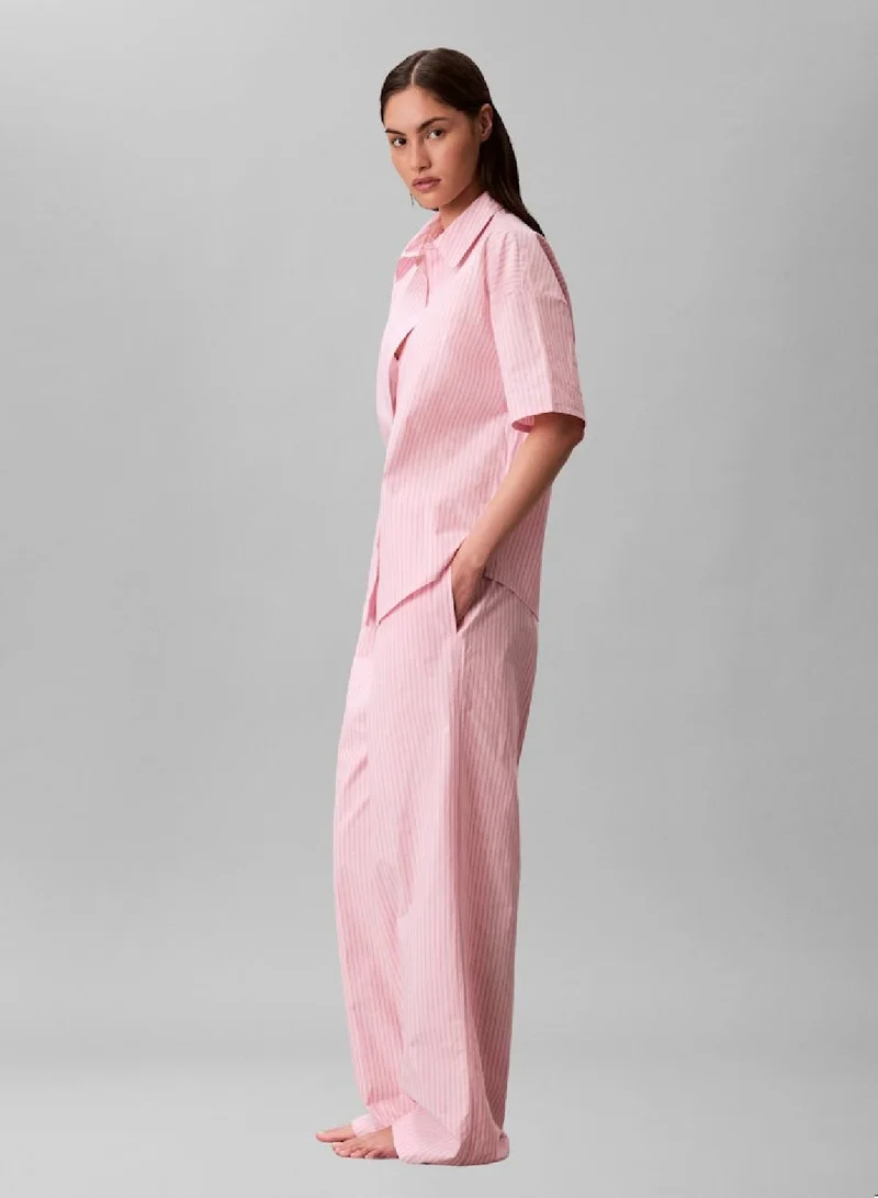 CALVIN KLEIN  Cotton Poplin Pants Pyjama Set for Women | Best Price UAE